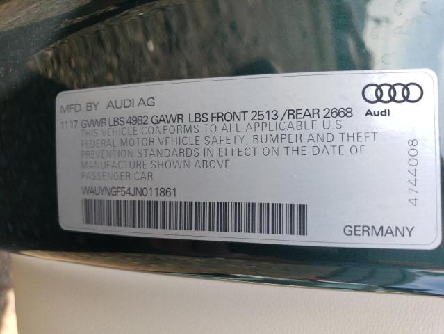 Photo 11 VIN: WAUYNGF54JN011861 - AUDI A5 PREMIUM 