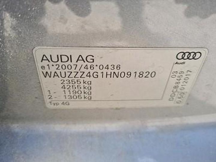 Photo 12 VIN: WAUZZZ4G1HN091820 - AUDI A6 AVANT DIESEL - 2015 