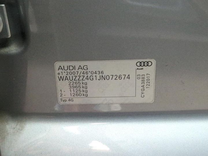 Photo 11 VIN: WAUZZZ4G1JN072674 - AUDI A6 AVANT 