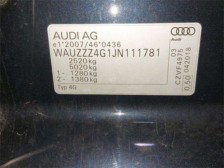 Photo 15 VIN: WAUZZZ4G1JN111781 - AUDI A6 ALLROAD QUATTRO 