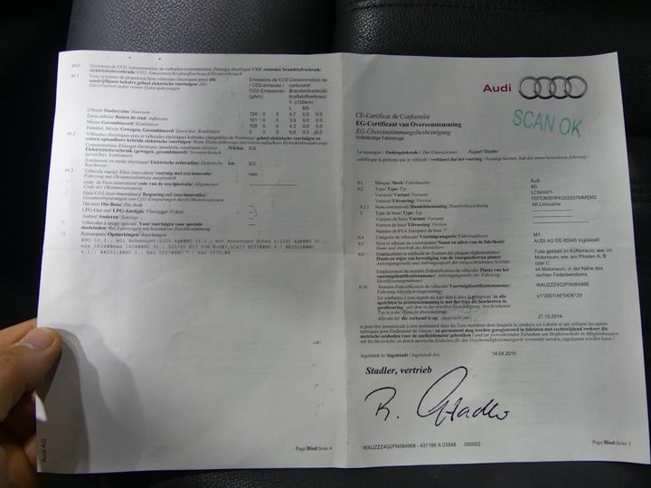 Photo 14 VIN: WAUZZZ4G2FN084968 - AUDI A6 