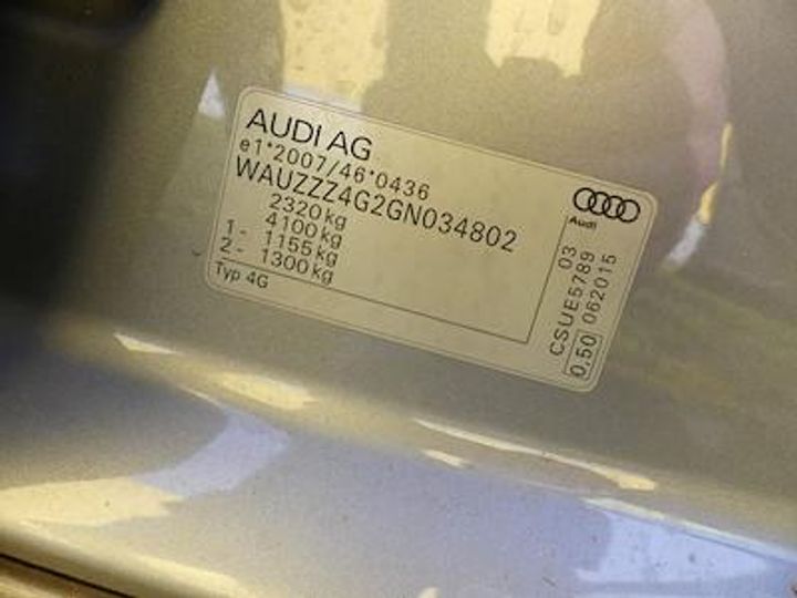 Photo 12 VIN: WAUZZZ4G2GN034802 - AUDI A6 AVANT DIESEL - 2015 