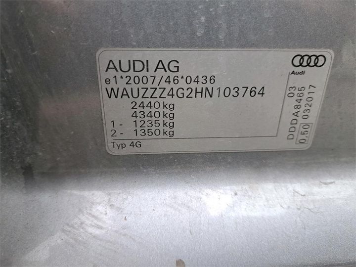 Photo 8 VIN: WAUZZZ4G2HN103764 - AUDI A6 AVANT 