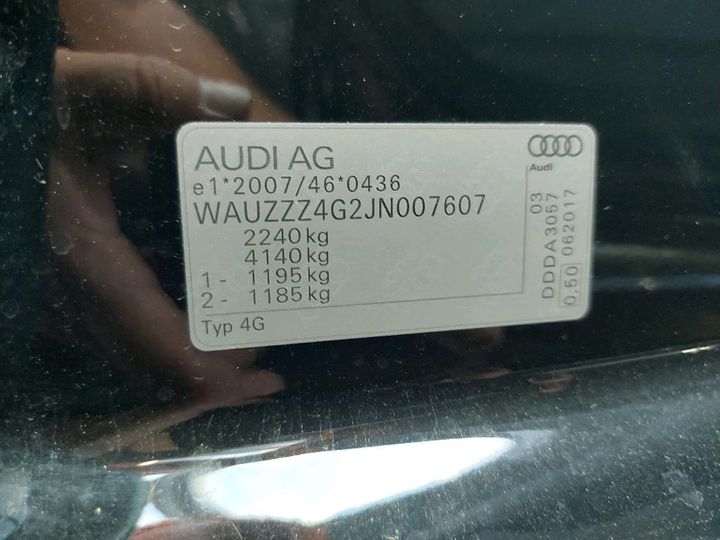 Photo 8 VIN: WAUZZZ4G2JN007607 - AUDI A6 