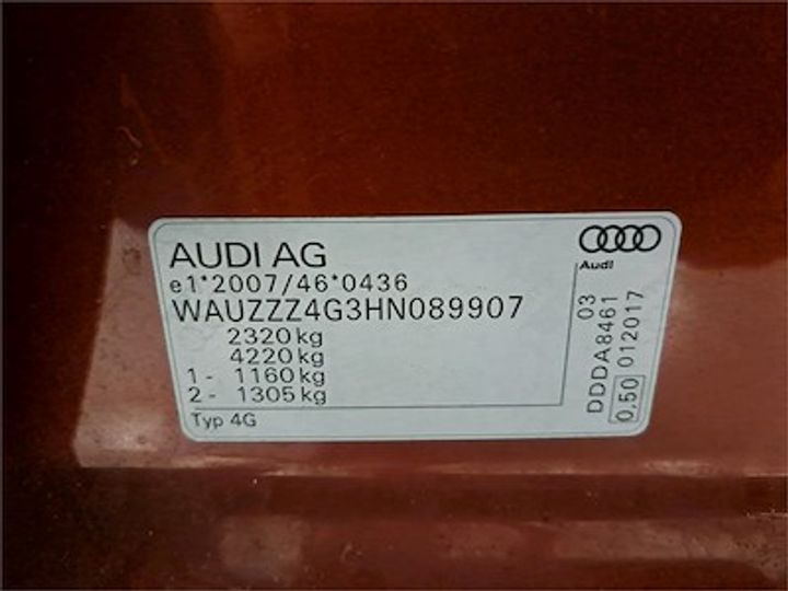 Photo 11 VIN: WAUZZZ4G3HN089907 - AUDI A6 AVANT DIESEL - 2015 