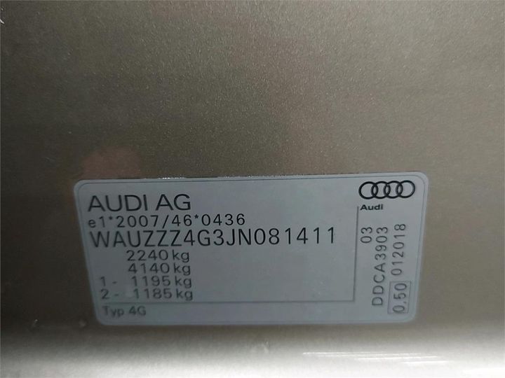 Photo 6 VIN: WAUZZZ4G3JN081411 - AUDI A6 