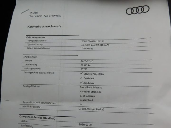 Photo 12 VIN: WAUZZZ4G3JN101365 - AUDI A6 AVANT 