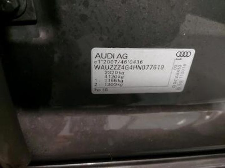 Photo 12 VIN: WAUZZZ4G4HN077619 - AUDI A6 AVANT DIESEL - 2015 