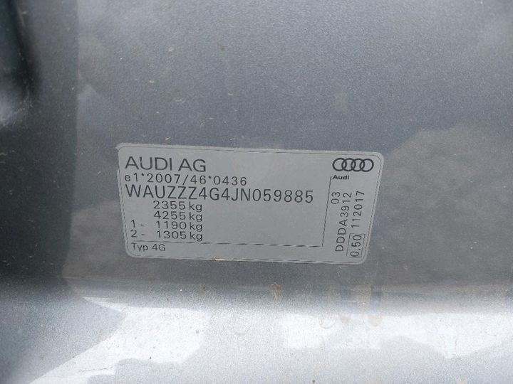 Photo 8 VIN: WAUZZZ4G4JN059885 - AUDI A6 AVANT 