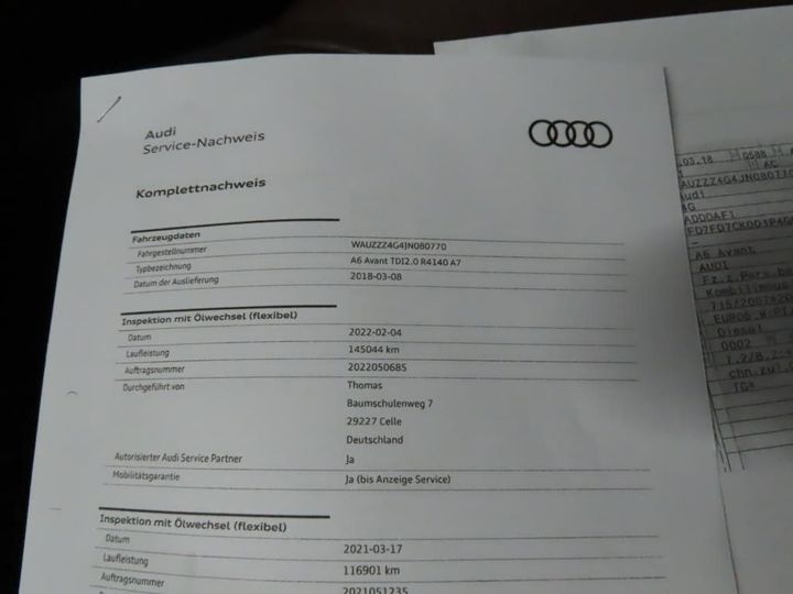 Photo 12 VIN: WAUZZZ4G4JN080770 - AUDI A6 AVANT 