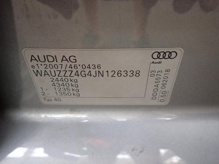 Photo 19 VIN: WAUZZZ4G4JN126338 - AUDI A6 