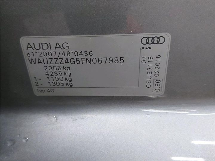 Photo 6 VIN: WAUZZZ4G5FN067985 - AUDI A6 AVANT 