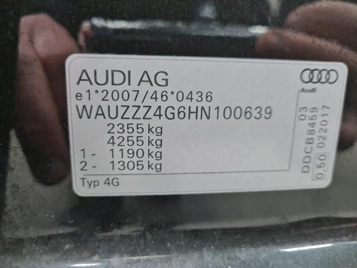 Photo 6 VIN: WAUZZZ4G6HN100639 - AUDI A6 AVANT 