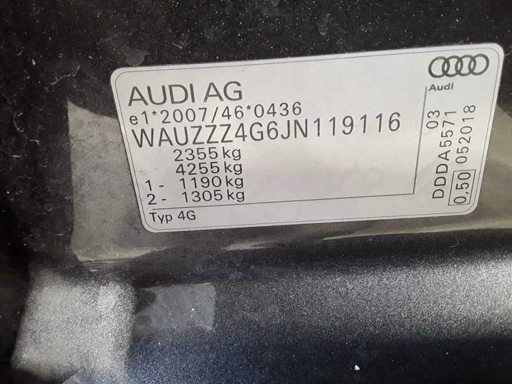 Photo 12 VIN: WAUZZZ4G6JN119116 - AUDI A6 AVANT 2.0 TDI 