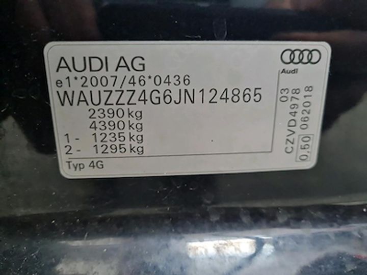 Photo 10 VIN: WAUZZZ4G6JN124865 - AUDI A6 AVANT DIESEL - 2015 