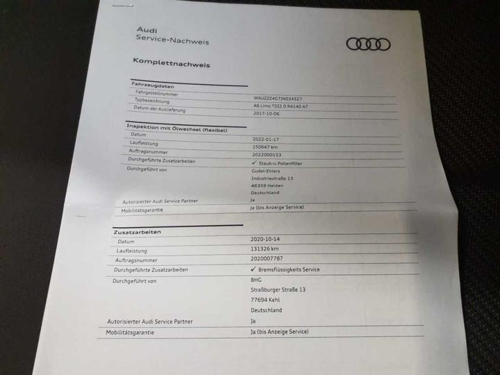 Photo 28 VIN: WAUZZZ4G7JN034527 - AUDI A6 2.0 TDI ULTRA S 