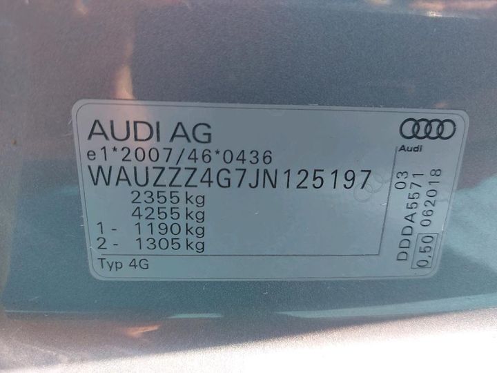 Photo 4 VIN: WAUZZZ4G7JN125197 - AUDI A6 AVANT 