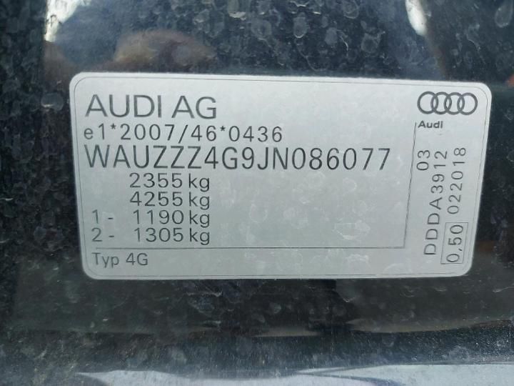 Photo 8 VIN: WAUZZZ4G9JN086077 - AUDI A6 AVANT 