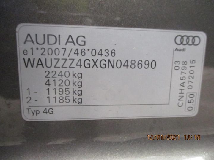 Photo 11 VIN: WAUZZZ4GXGN048690 - AUDI A6 4P 