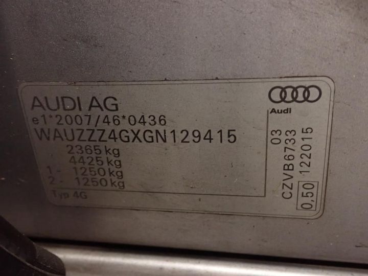 Photo 10 VIN: WAUZZZ4GXGN129415 - AUDI A7 SPORTBACK 