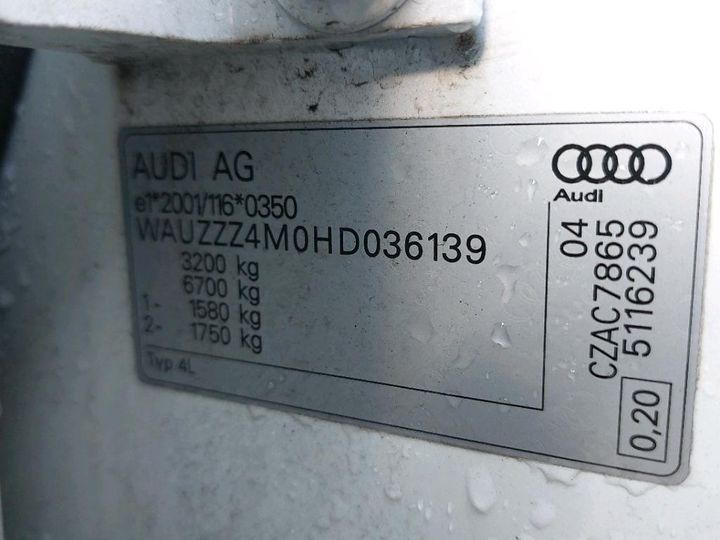 Photo 12 VIN: WAUZZZ4M0HD036139 - AUDI SQ7 