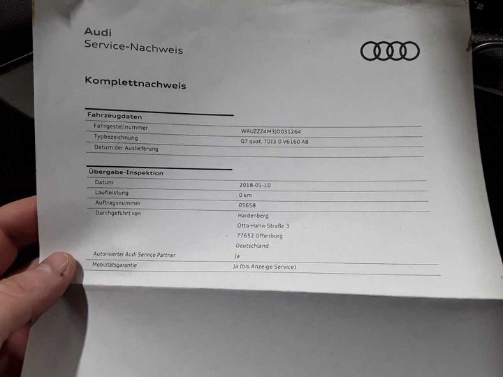 Photo 26 VIN: WAUZZZ4M3JD031264 - AUDI Q7 3.0 TDI ULTRA 