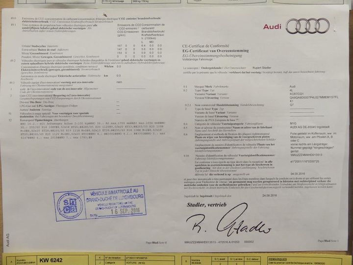 Photo 14 VIN: WAUZZZ4M4HD013513 - AUDI Q7 