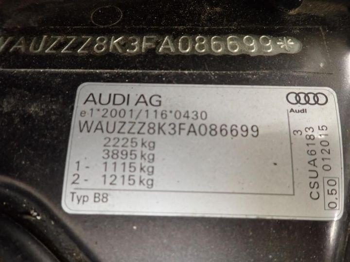 Photo 12 VIN: WAUZZZ8K3FA086699 - AUDI A4 AVANT 