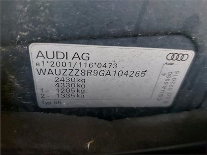 Photo 12 VIN: WAUZZZ8R9GA104265 - AUDI Q5 DIESEL - 2012 