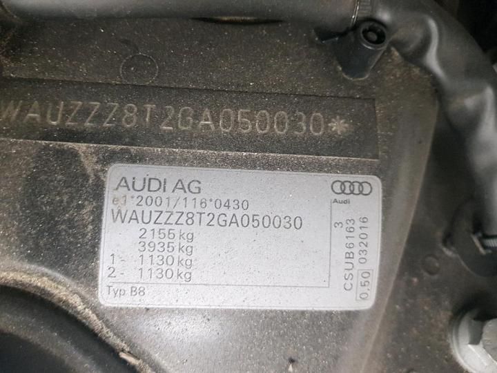 Photo 6 VIN: WAUZZZ8T2GA050030 - AUDI A5 SPORTBACK 