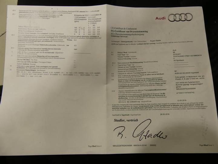 Photo 11 VIN: WAUZZZ8T6GA059068 - AUDI A5 SPORTBACK 