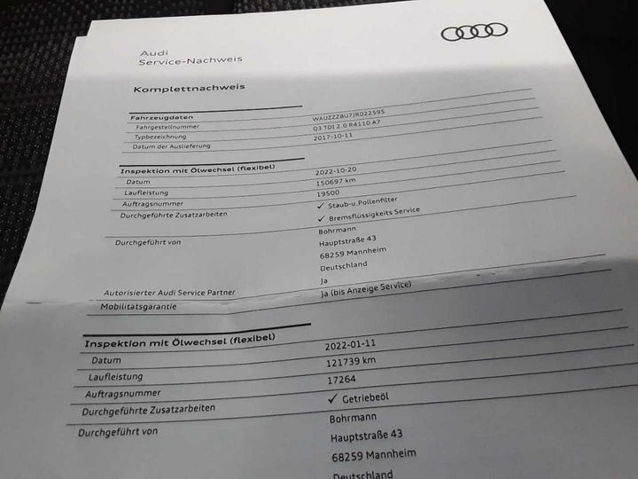 Photo 25 VIN: WAUZZZ8U7JR022595 - AUDI Q3 2.0 TDI S TRONIC 