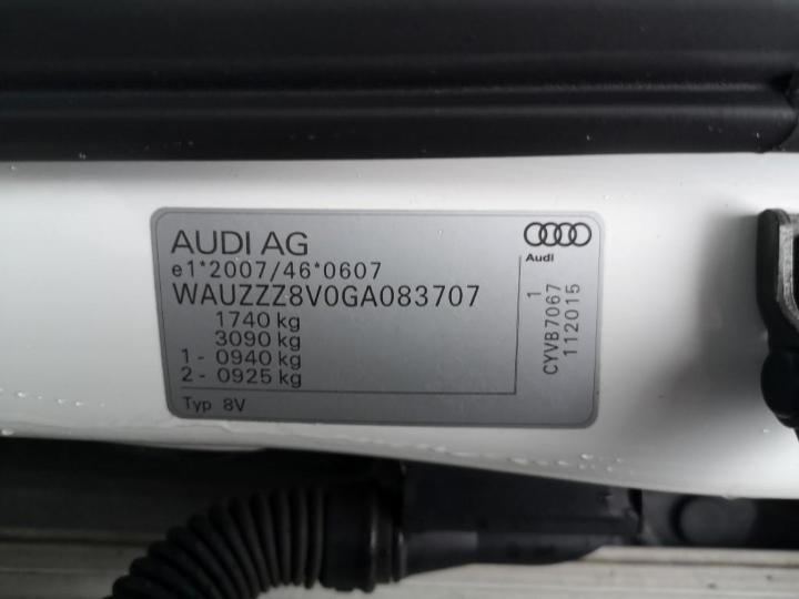 Photo 11 VIN: WAUZZZ8V0GA083707 - AUDI A3 SPORTBACK 