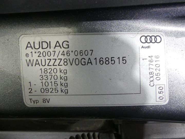 Photo 3 VIN: WAUZZZ8V0GA168515 - AUDI A3 SPORTBACK 