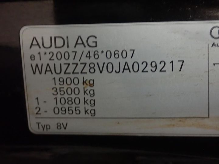 Photo 14 VIN: WAUZZZ8V0JA029217 - AUDI A3 SPORTBACK 