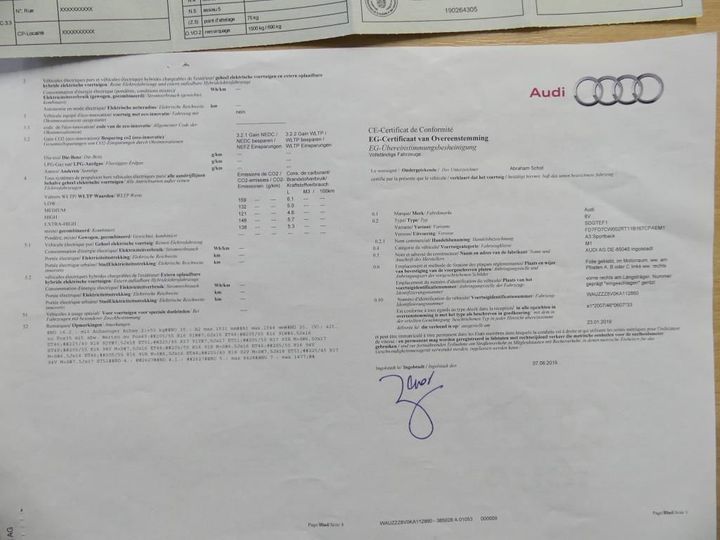 Photo 12 VIN: WAUZZZ8V0KA112860 - AUDI A3 SPORTBACK 