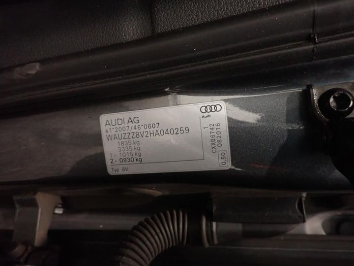 Photo 10 VIN: WAUZZZ8V2HA040259 - AUDI A3 SPORTBACK 