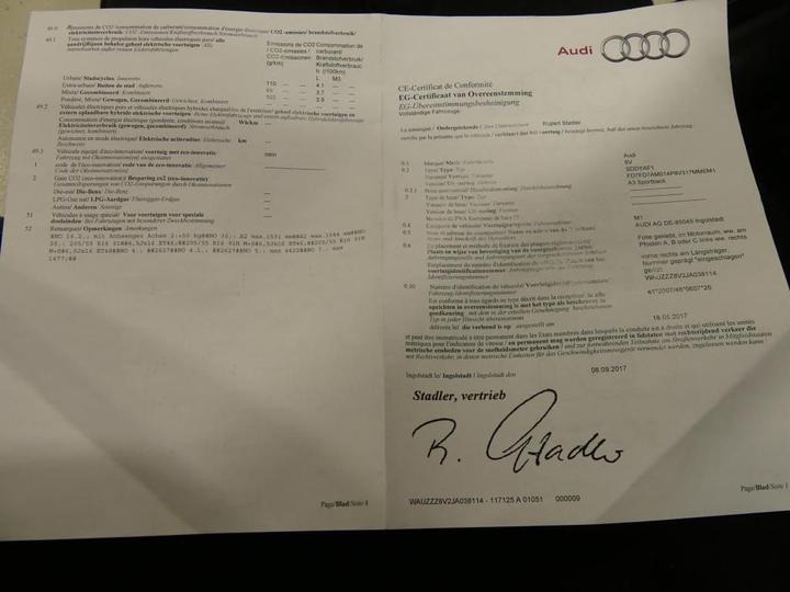 Photo 11 VIN: WAUZZZ8V2JA038114 - AUDI A3 SPORTBACK 