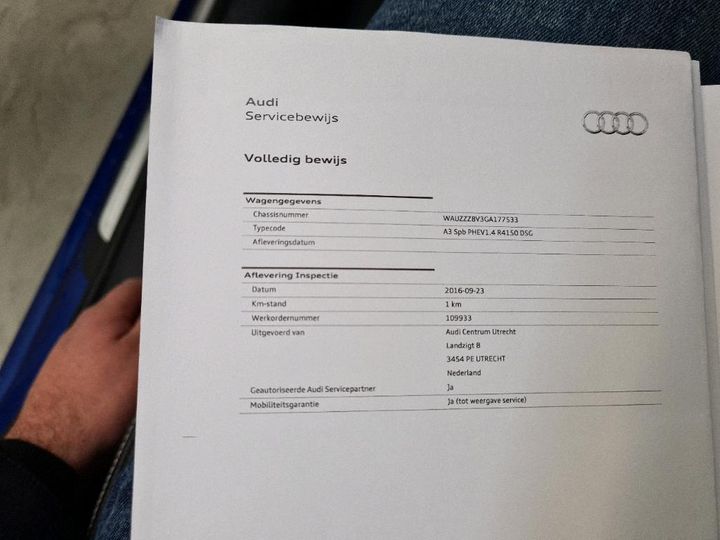 Photo 19 VIN: WAUZZZ8V3GA177533 - AUDI A3 