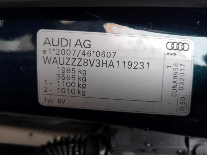 Photo 25 VIN: WAUZZZ8V3HA119231 - AUDI A3 SPORTBACK 