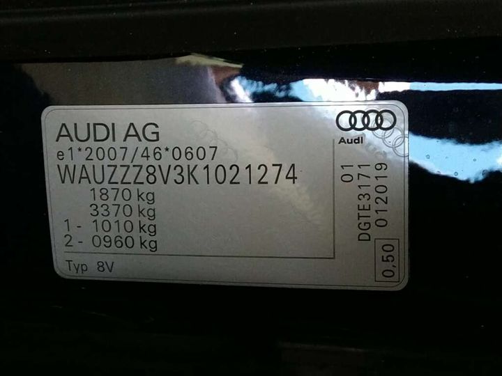 Photo 23 VIN: WAUZZZ8V3K1021274 - AUDI A3 