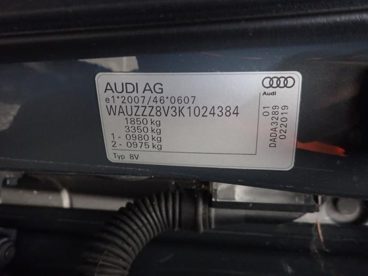 Photo 12 VIN: WAUZZZ8V3K1024384 - AUDI A3 BERLINE 