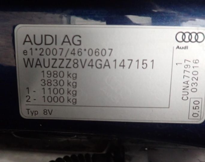 Photo 26 VIN: WAUZZZ8V4GA147151 - AUDI A3 SPORTBACK 