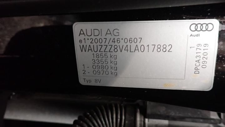 Photo 20 VIN: WAUZZZ8V4LA017882 - AUDI A3 SPORTBACK 