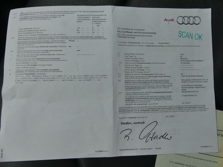 Photo 13 VIN: WAUZZZ8V5JA072127 - AUDI A3 SPORTBACK 