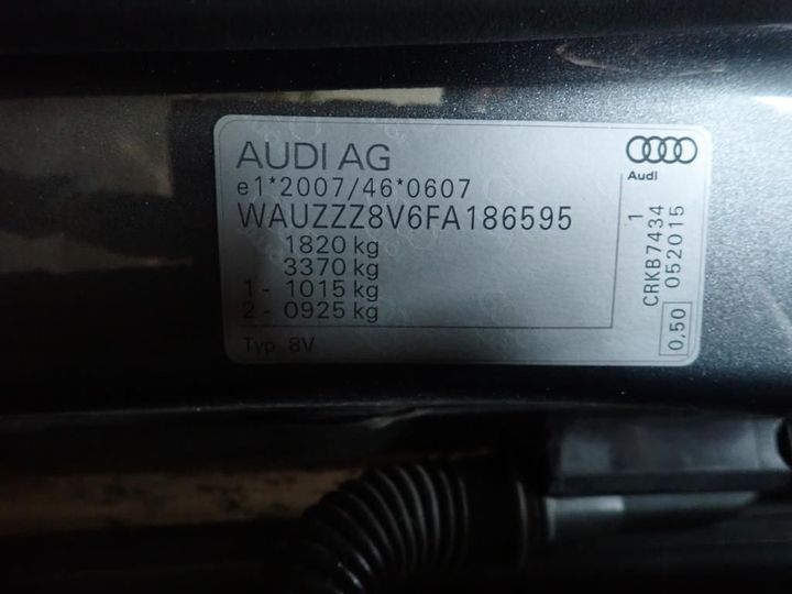 Photo 11 VIN: WAUZZZ8V6FA186595 - AUDI A3 SPORTBACK 