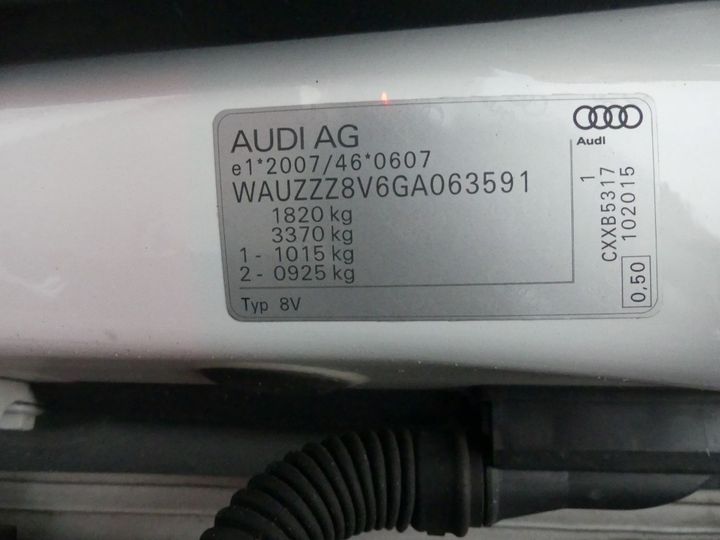 Photo 5 VIN: WAUZZZ8V6GA063591 - AUDI A3 