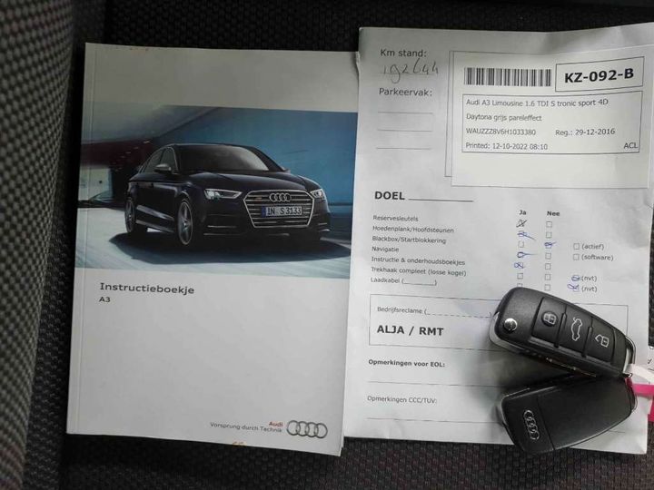 Photo 19 VIN: WAUZZZ8V6H1033380 - AUDI A3 LIMOUSINE 