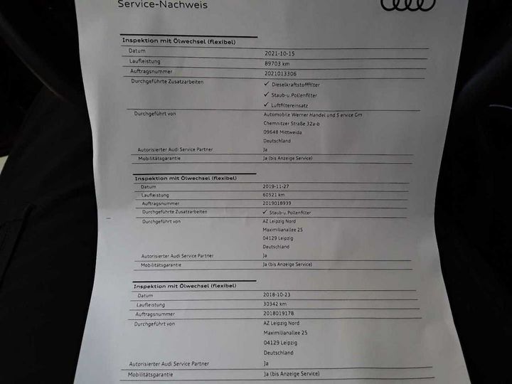 Photo 27 VIN: WAUZZZ8V6JA032705 - AUDI A3 2.0 TDI SPORTBACK 