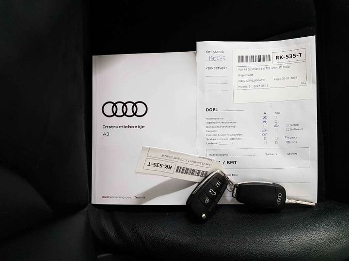 Photo 16 VIN: WAUZZZ8V6JA064599 - AUDI A3 SPORTBACK 